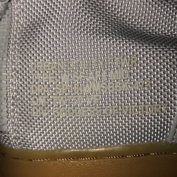 Grey Nike Air Force 1 - Goddess of victory - Picture 8 of 8